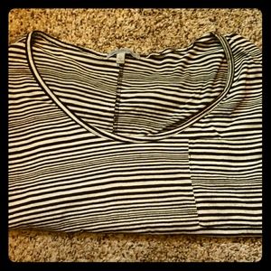 Charlotte Russe size Large striped crop top